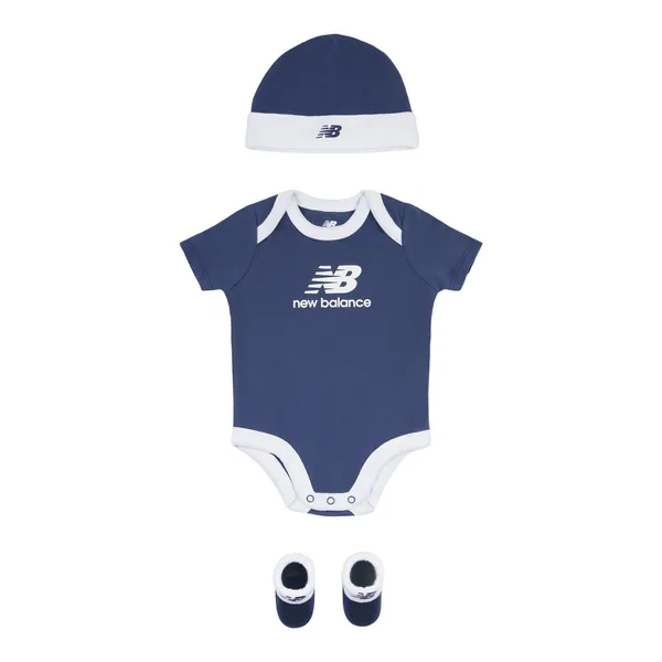Set neonato body, scarpine e cappellino