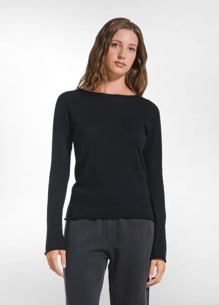 Maglia girocollo in lana leggera