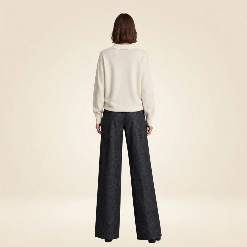 Maglia a polo in misto cashmere - Image 3