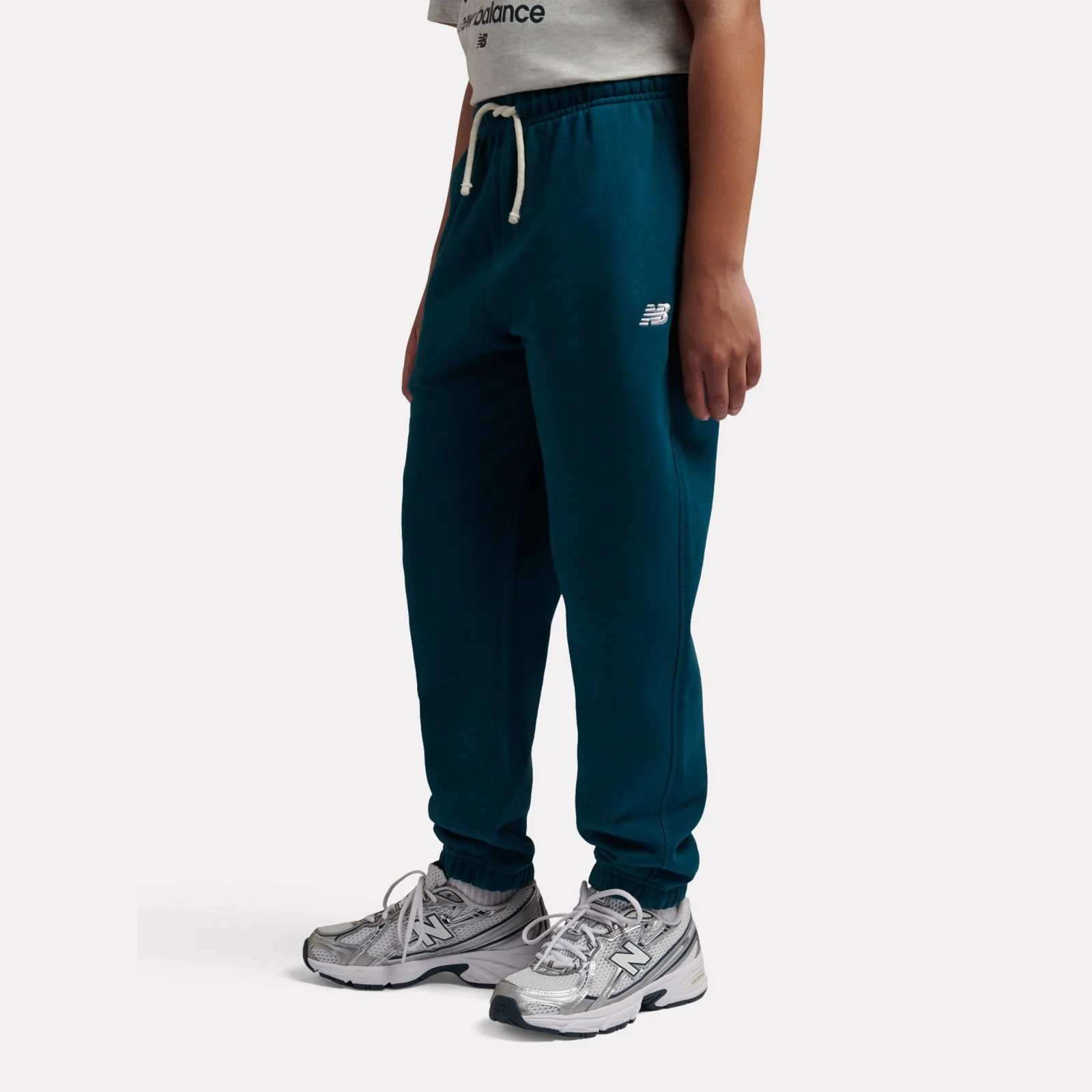 Pantalone jogger in french terry con logo - Immagine 6