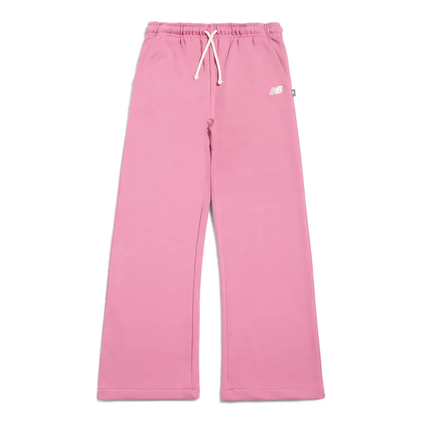 Pantalone jogger a gamba larga con logo