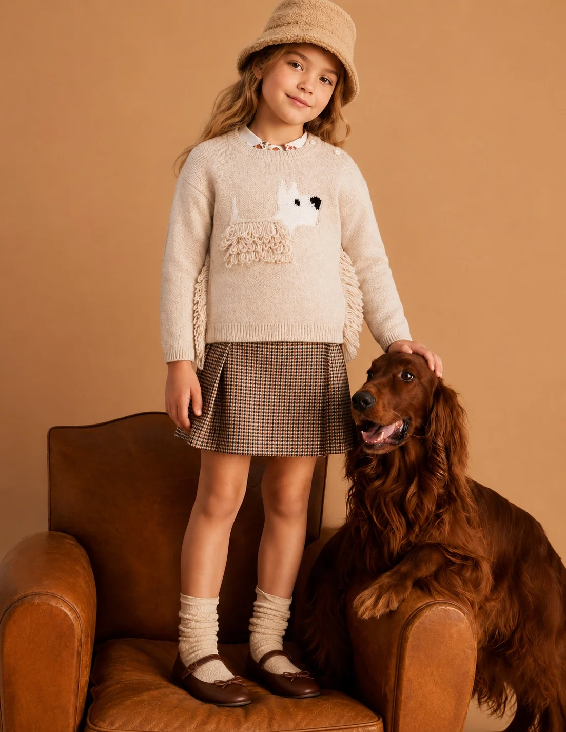 Maglione girocollo con cagnolino - Immagine 2