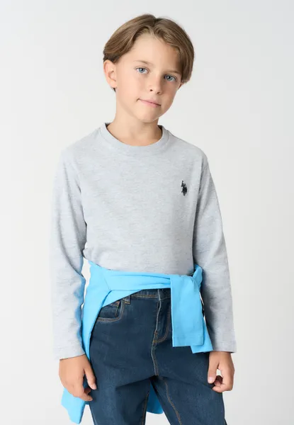 T-shirt a maniche lunghe in cotone
