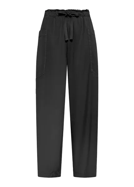 Pantalone balloon in twill di lyocell