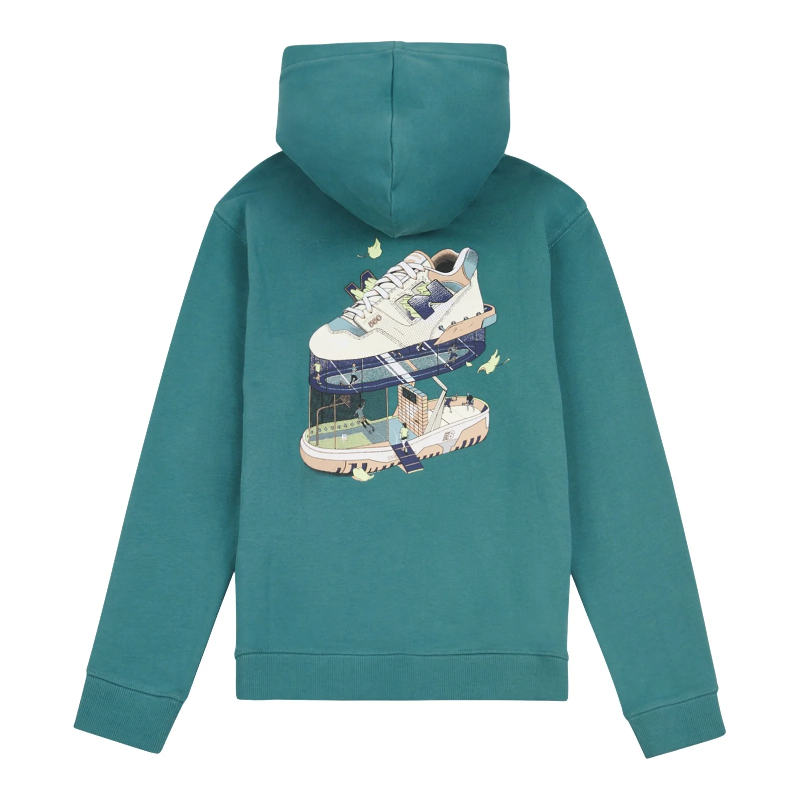 Felpa con cappuccio e zip con grafica - Immagine 2