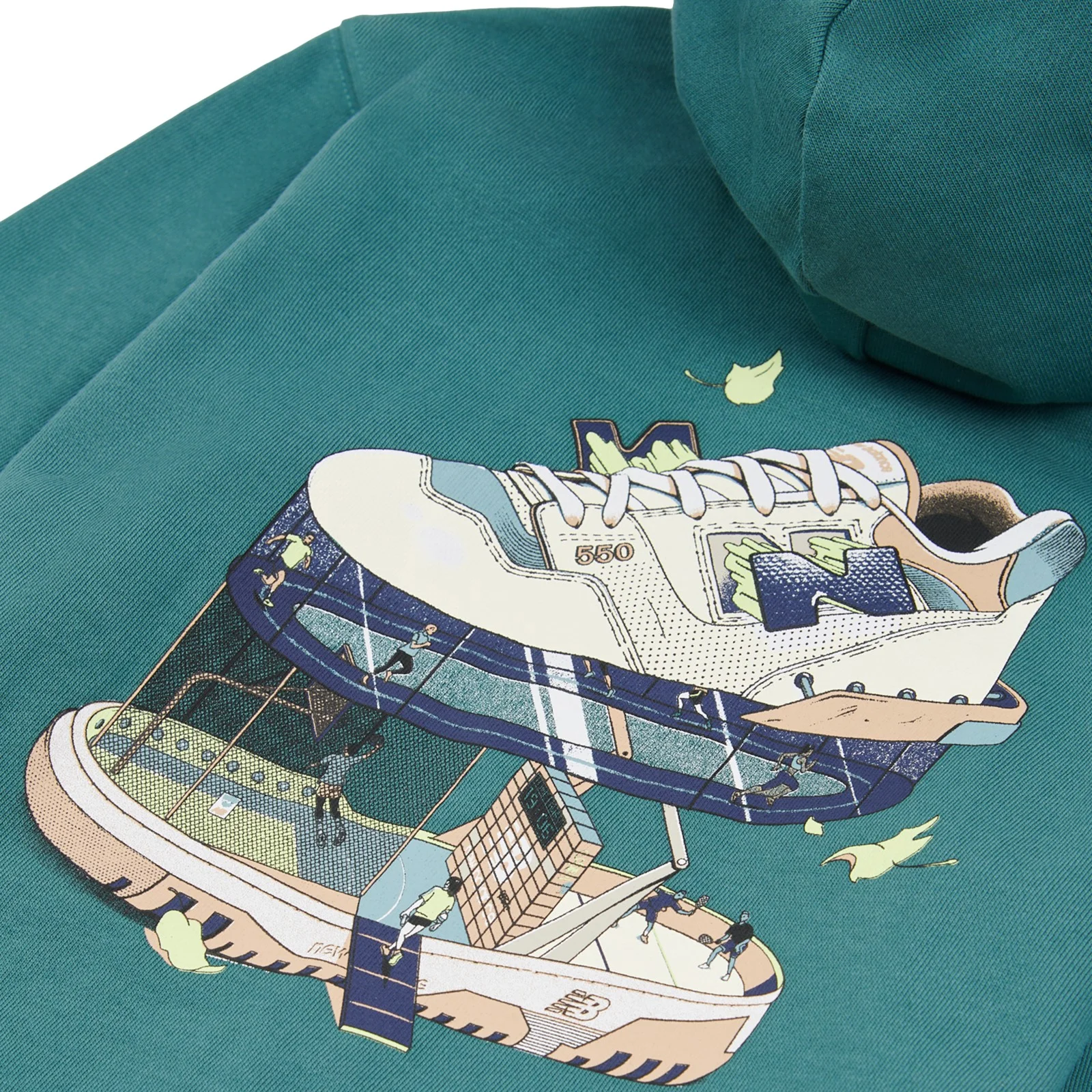 Felpa con cappuccio e zip con grafica - Immagine 4