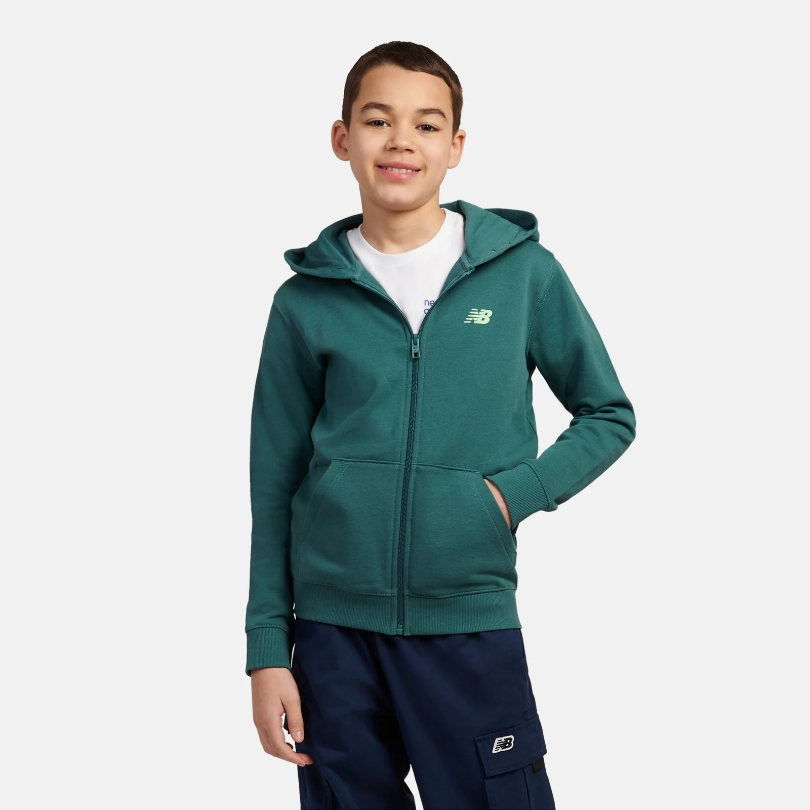Felpa con cappuccio e zip con grafica - Immagine 5