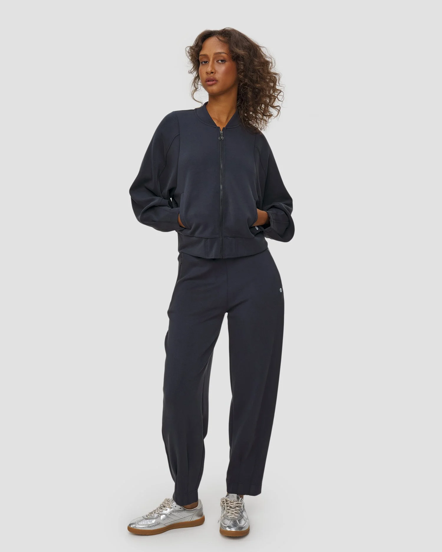 Bomber con zip in modal soft touch - Immagine 2