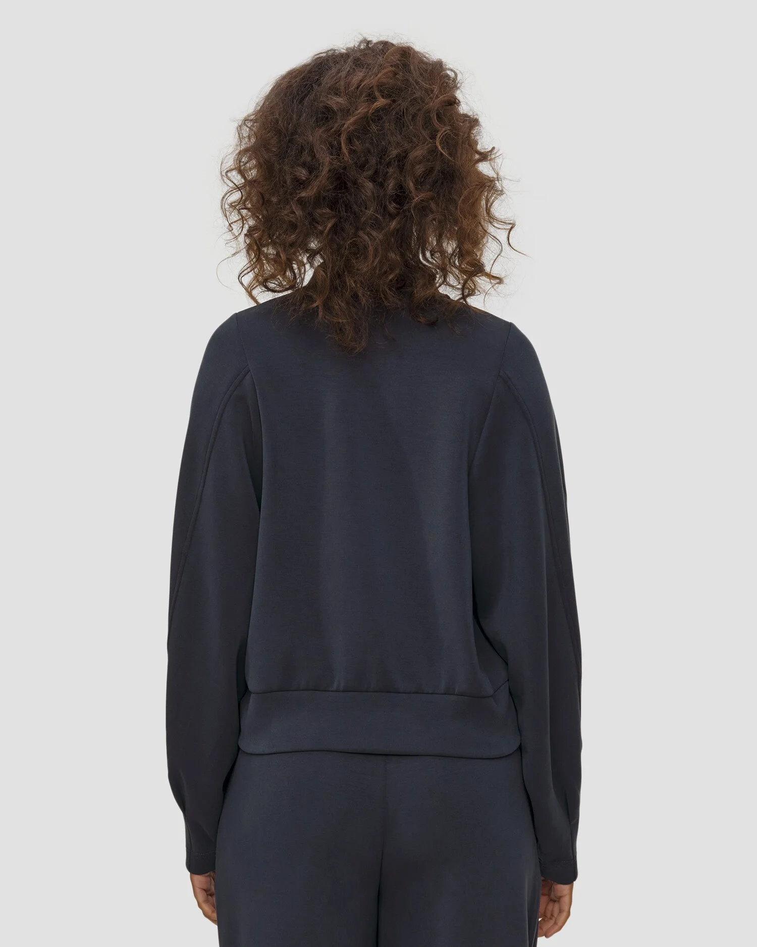 Bomber con zip in modal soft touch - Immagine 4