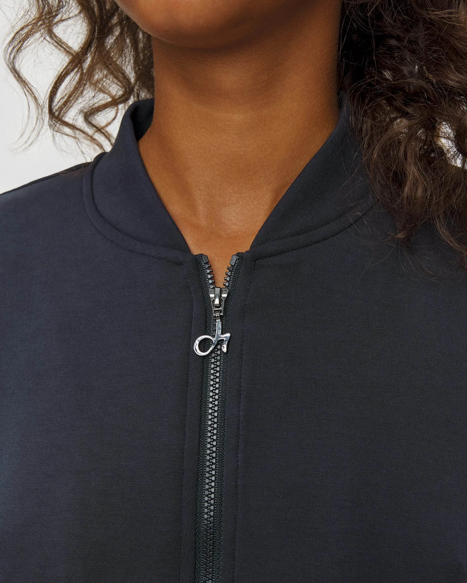 Bomber con zip in modal soft touch - Immagine 5