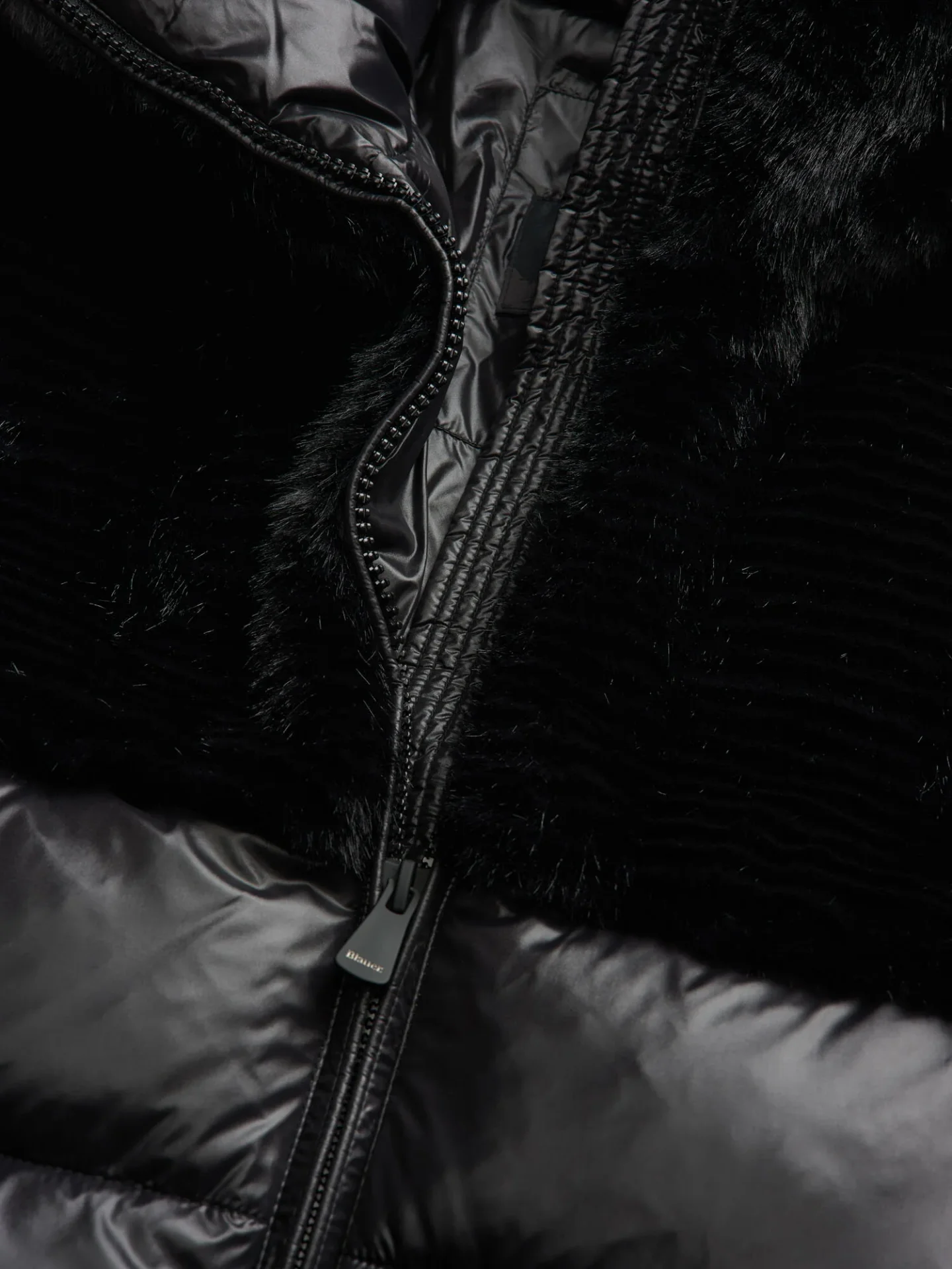 Giubbotto in ecopelliccia e nylon Fanevil - Immagine 5