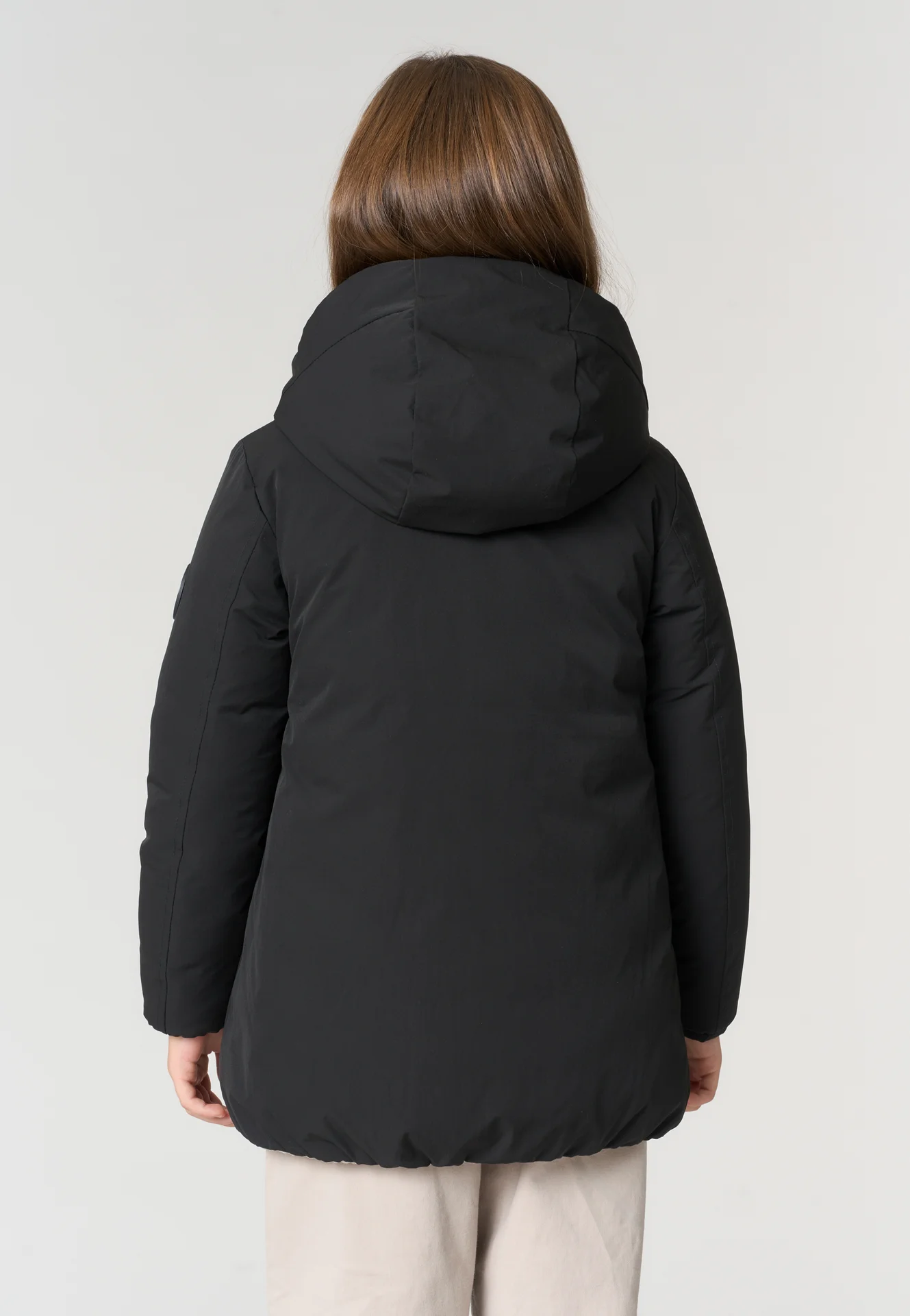 Giacca lunga reversibile con cappuccio e full zip - Immagine 2