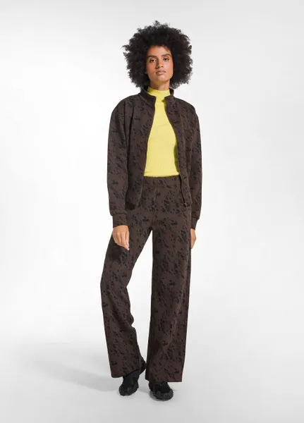 Pantaloni a gamba dritta effetto matelassé