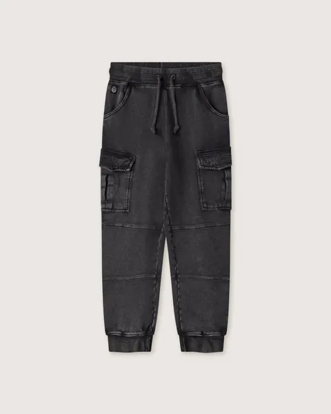 Pantaloni jogger cargo in felpa