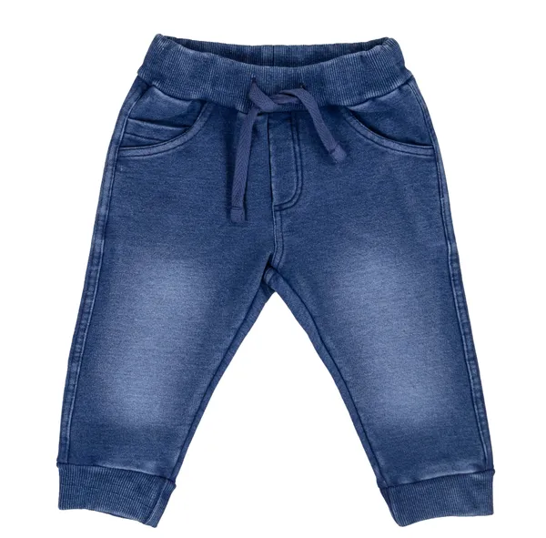 Pantalone in felpa effetto denim con coulisse