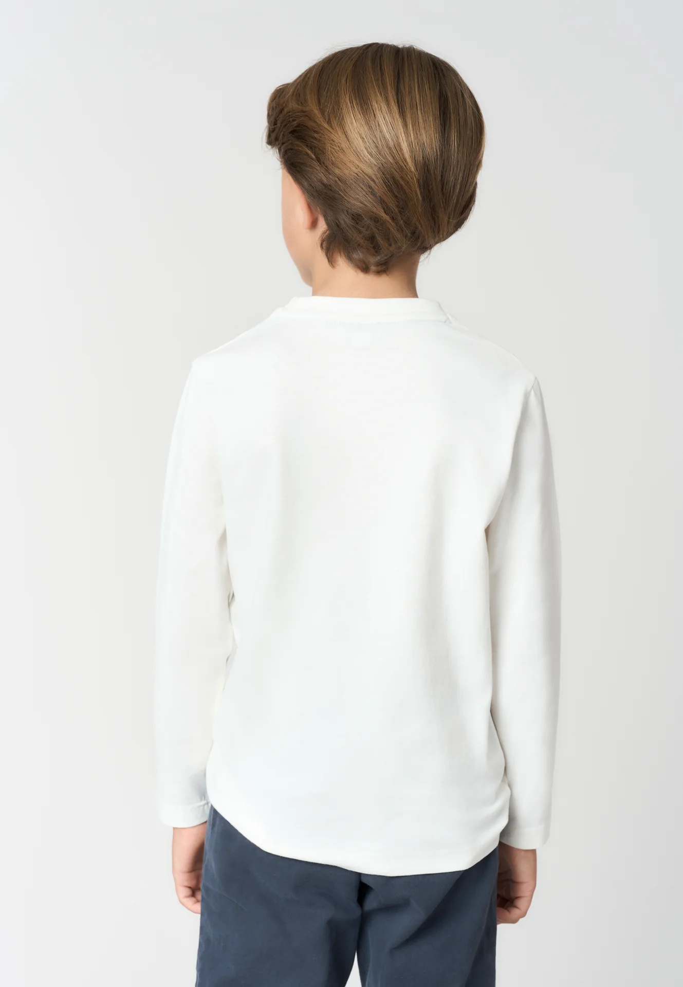 T-shirt a maniche lunghe in cotone - Immagine 3