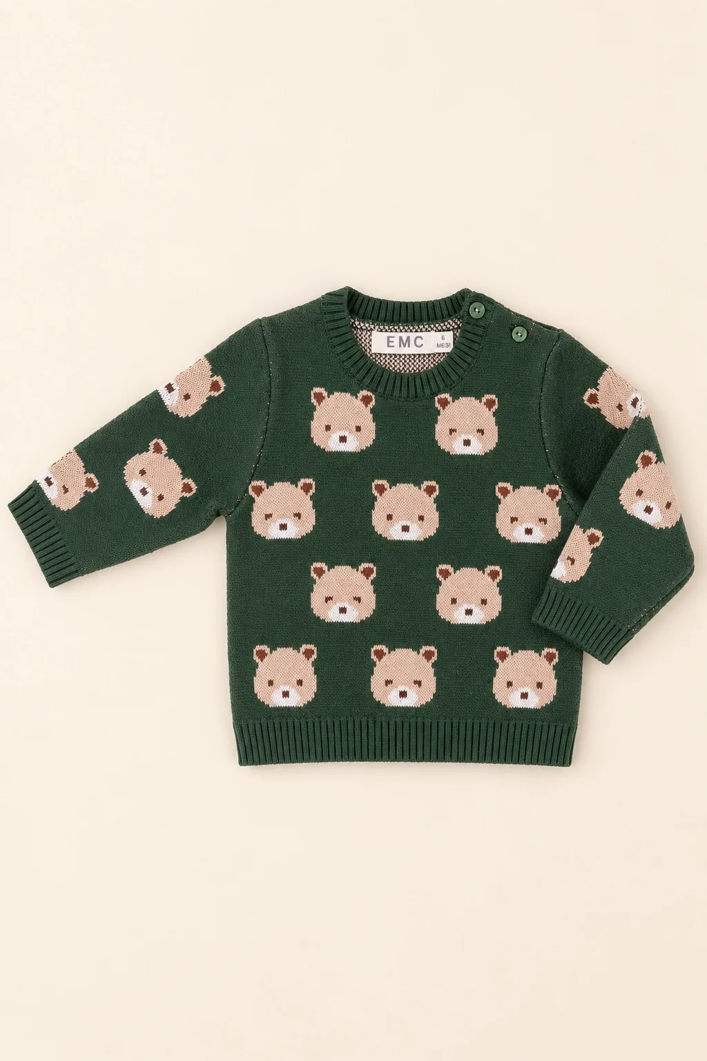 Maglione con orsetti jacquard - Image 1
