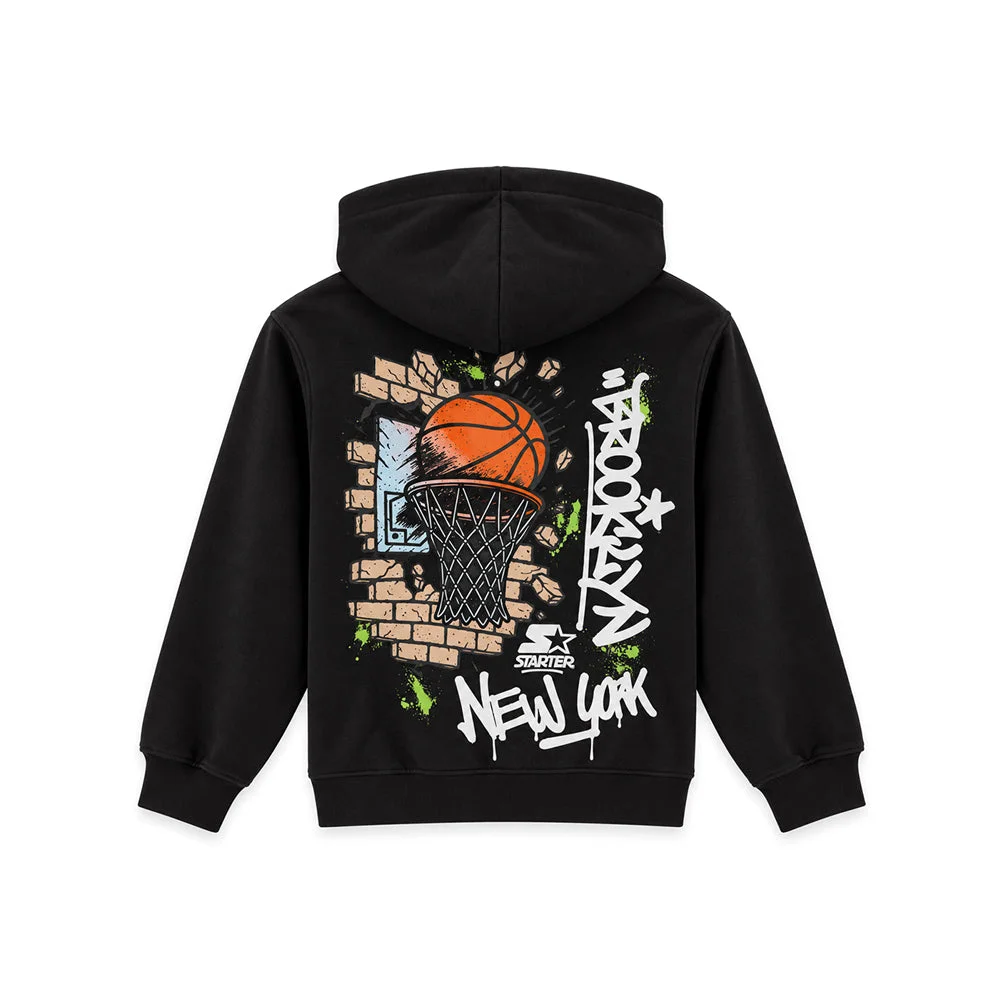 Felpa full zip Brooklyn Hoops Street Art - Immagine 2