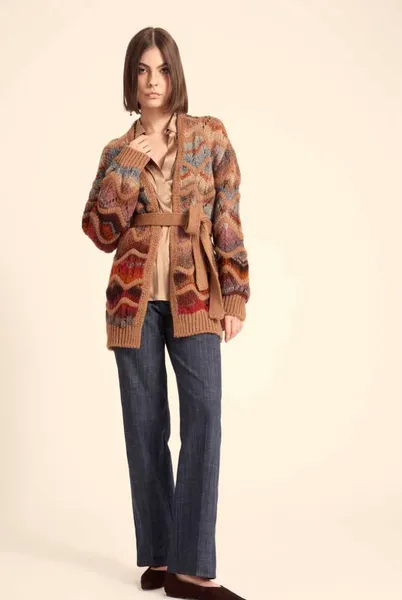 Pantalone regular in jeans con dettagli in finta pelle
