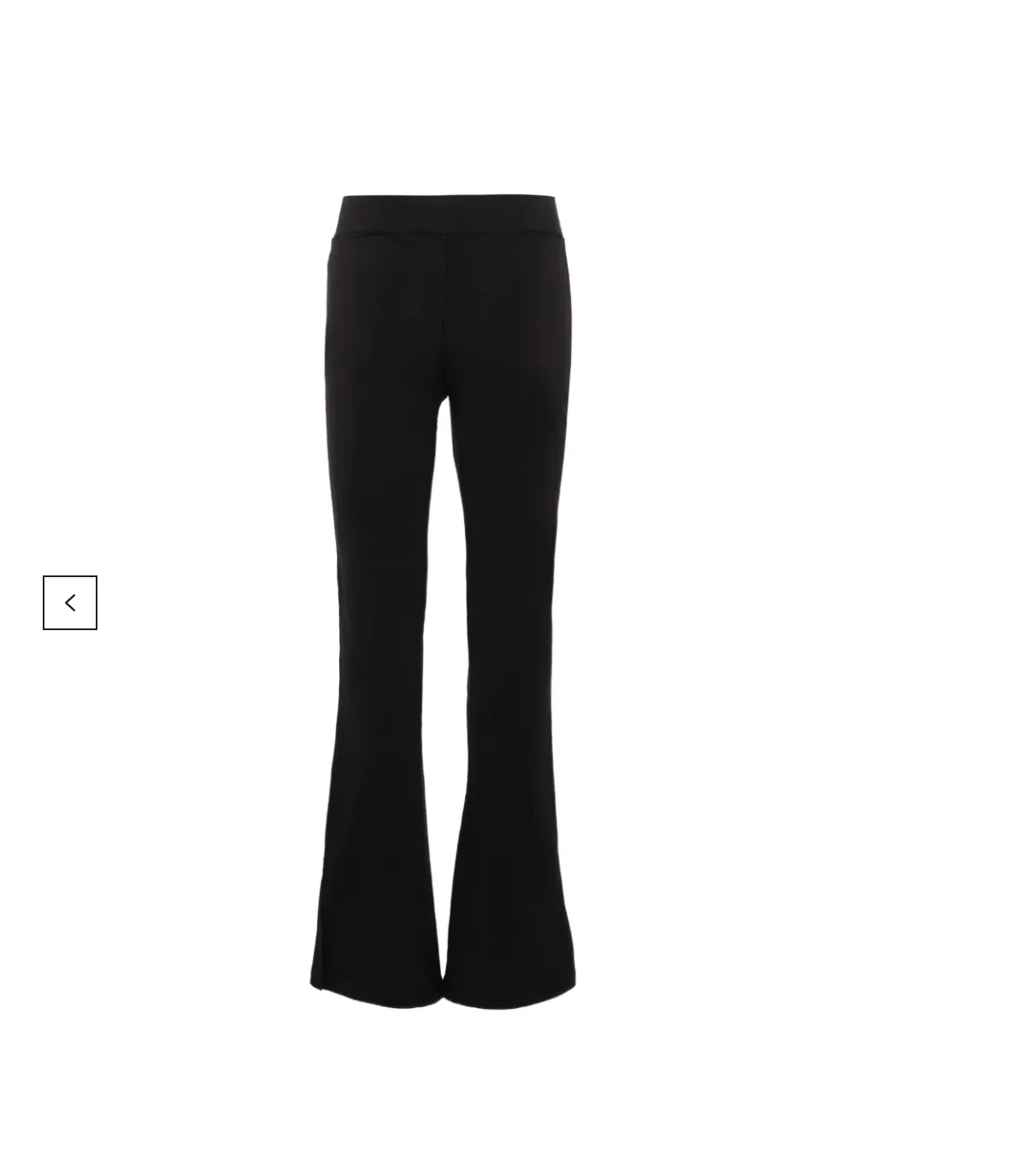 Leggings neri per bambina con logo - Image 2