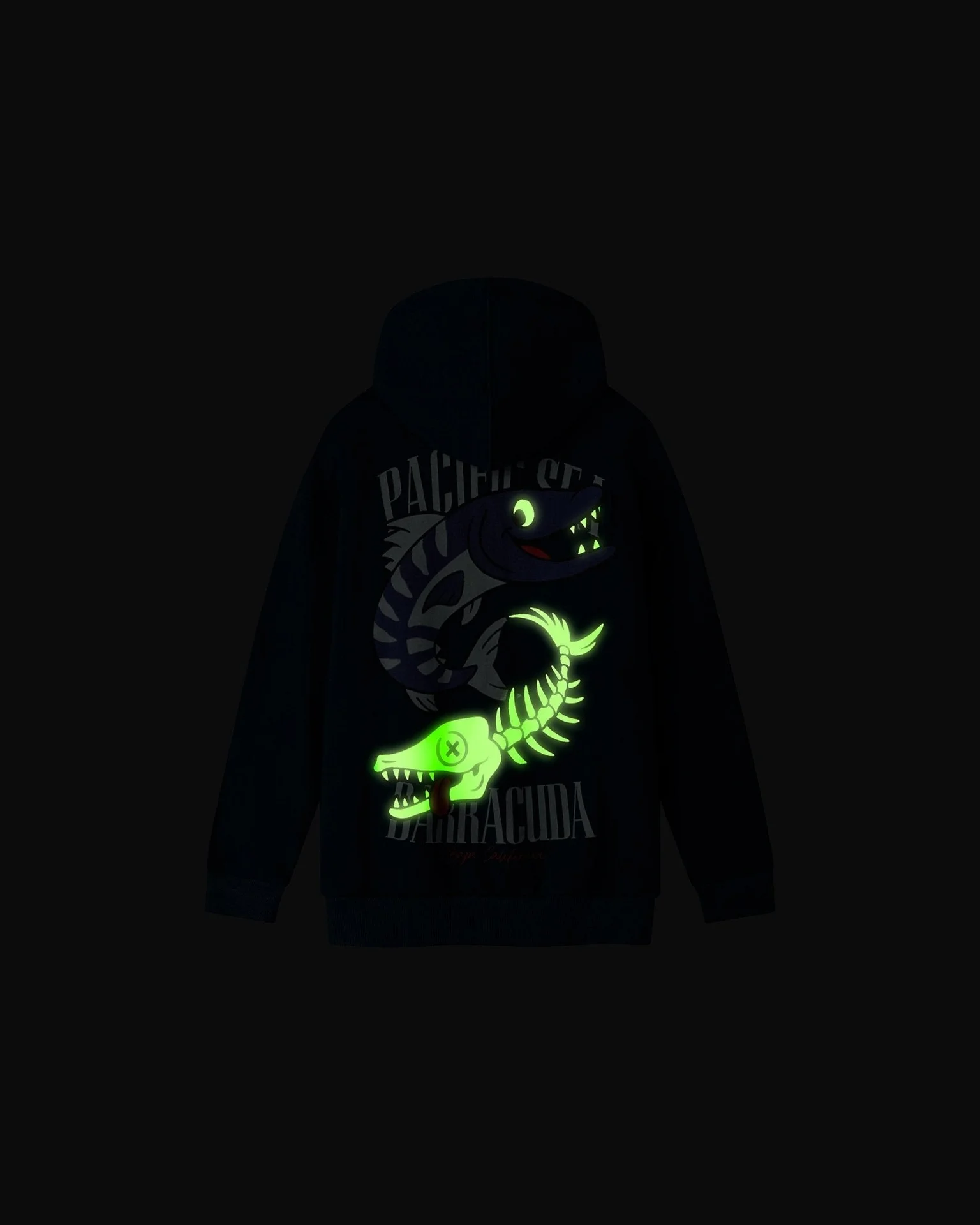 Felpa con cappuccio e zip luminescente Barracuda - Immagine 4