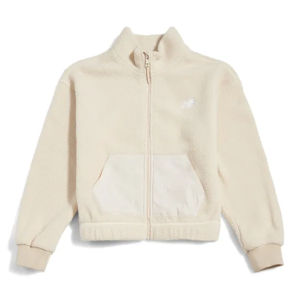 Giacca in borg con zip