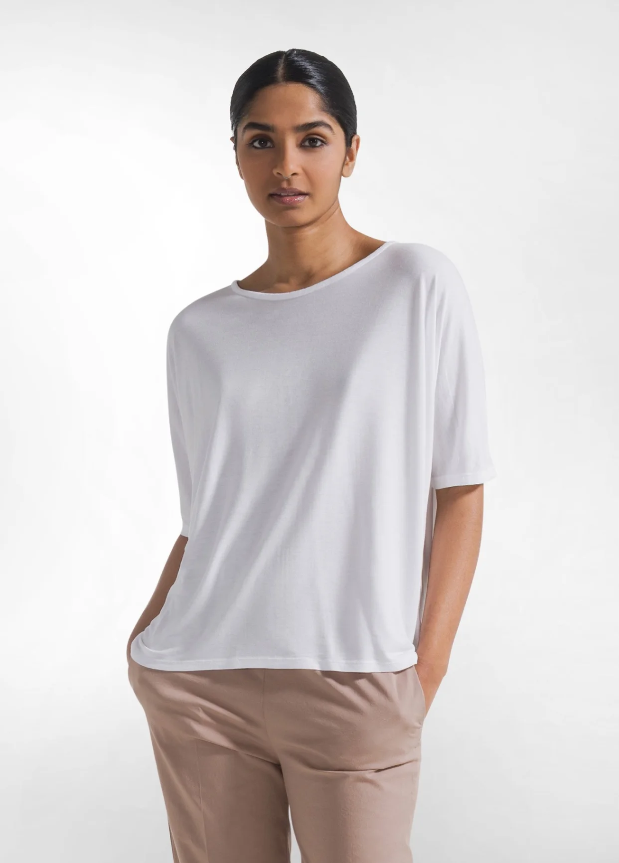 T-shirt fluida in viscosa - Immagine 1
