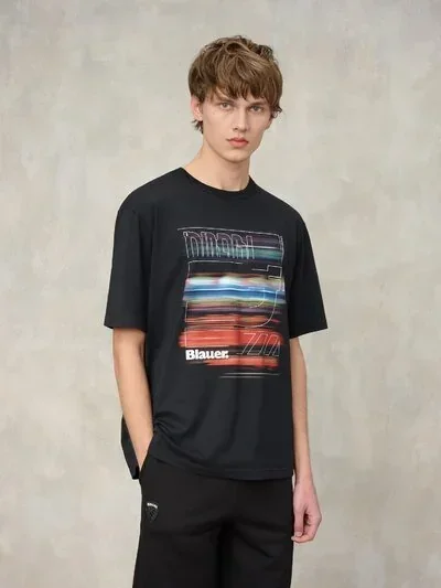 T-shirt stampa scie multicolor wait - Image 2
