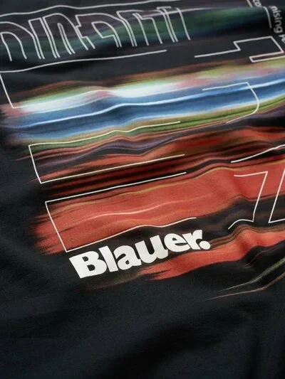 T-shirt stampa scie multicolor wait - Image 3
