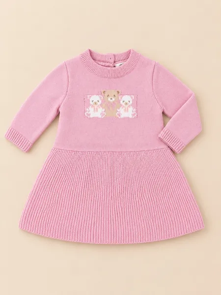 Vestitino in maglia con tre orsetti
