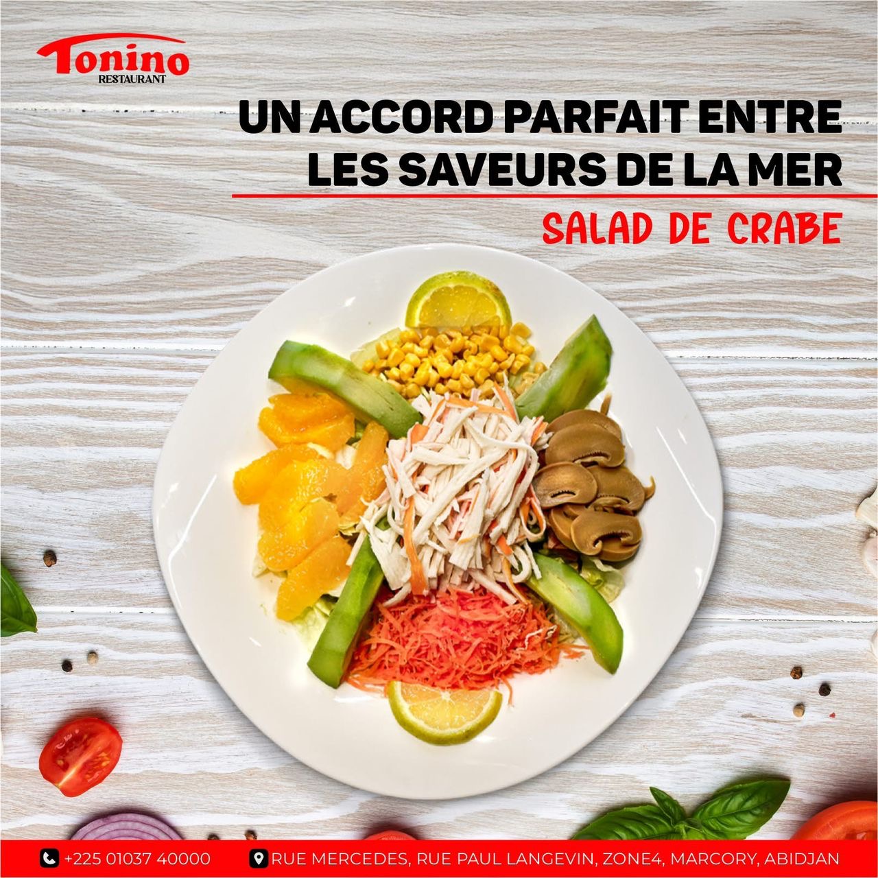SALADE DE CRABE, Tonino, Marcory