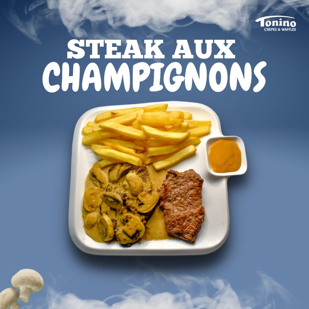 STEAK AUX CHAMPIGNONS, Tonino, Marcory