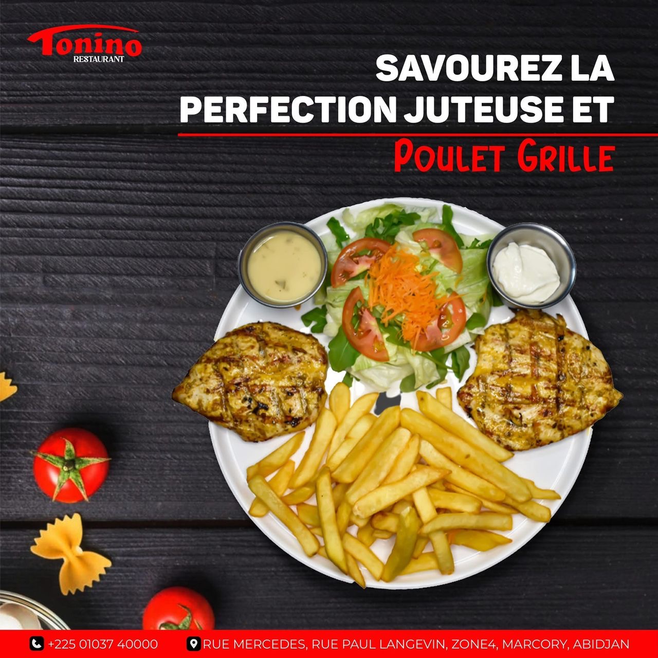 POULET GRILLÉ, Tonino, Marcory