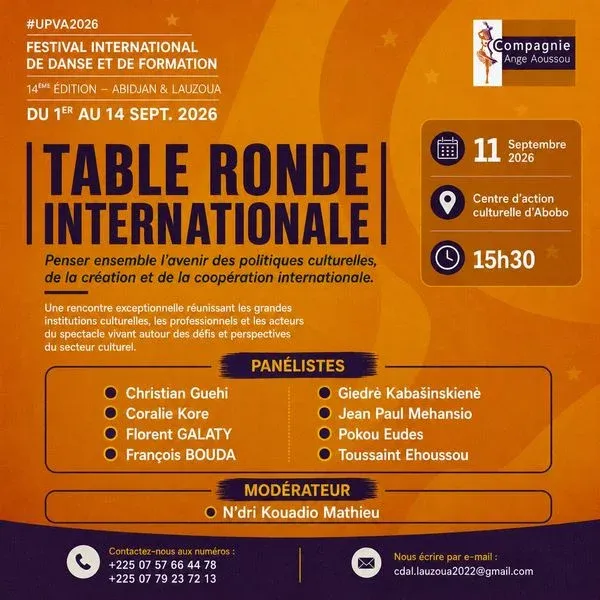 Table ronde – CACAB, Compagnie Ange Aoussou, Lauzoua