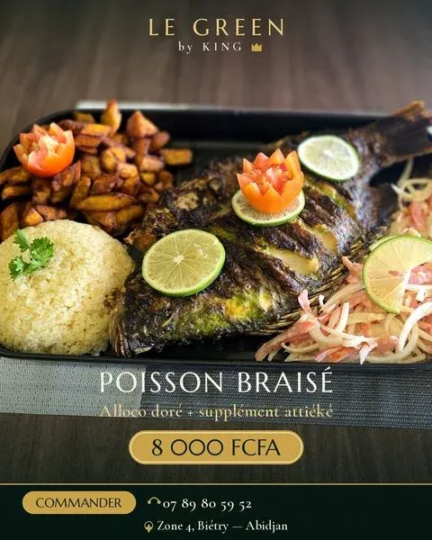 Poisson Braisé, Green by King, Marcory