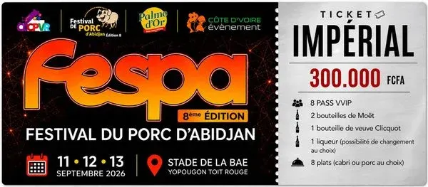 Pass VVIP - Impérial, Chic Event, Abidjan