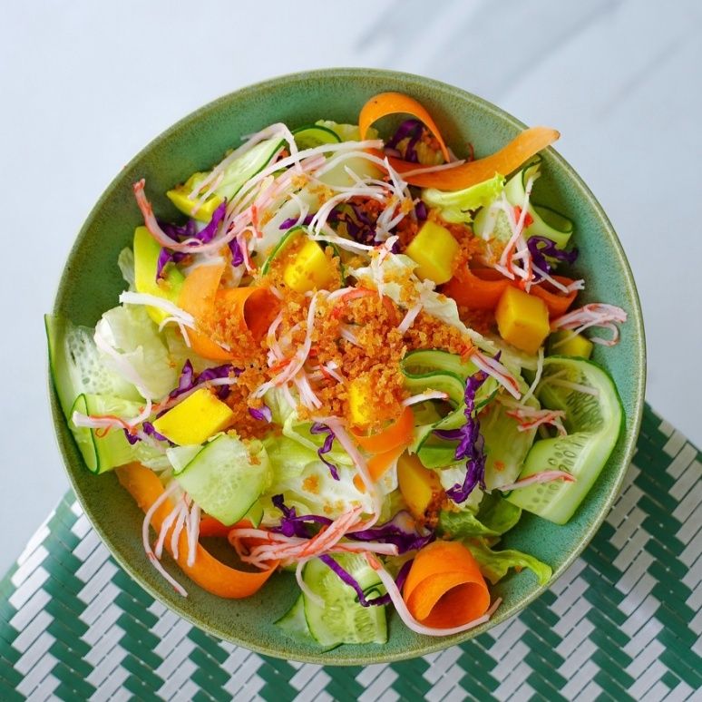 Salade crunchy crabe, Le petit atelier, Marcory