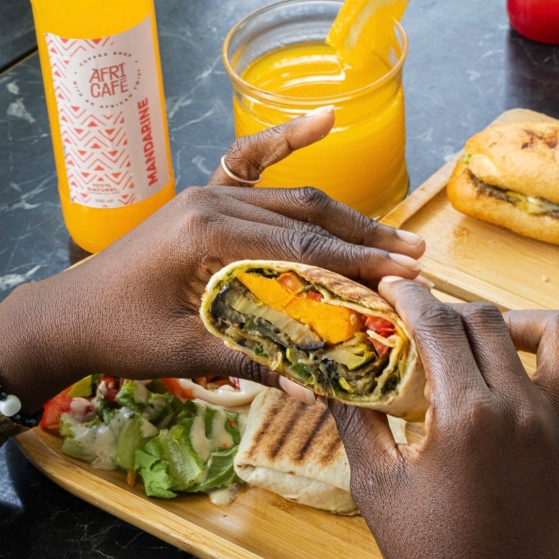 VEGGIE WRAP, Africafé, Cocody