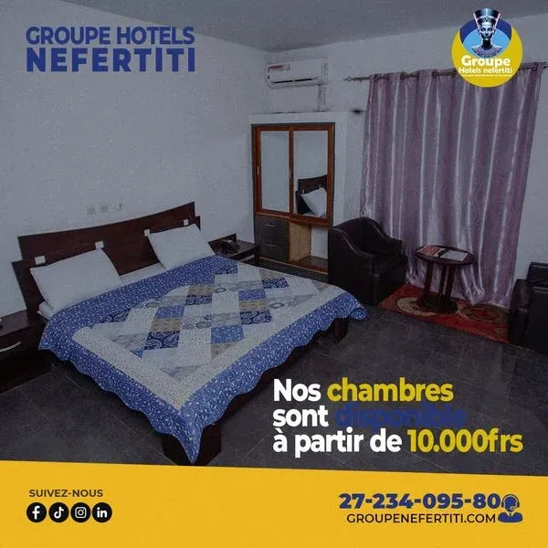 Chambre standard, Hôtel Nefertiti Palace Yopougon, Yopougon
