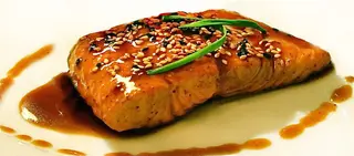 Pavé de Saumon TeriyaKi, Café Des Jardins, Cocody