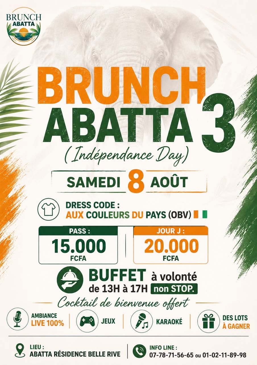 Brunch Abatta, Selections ChicEvent, Abidjan