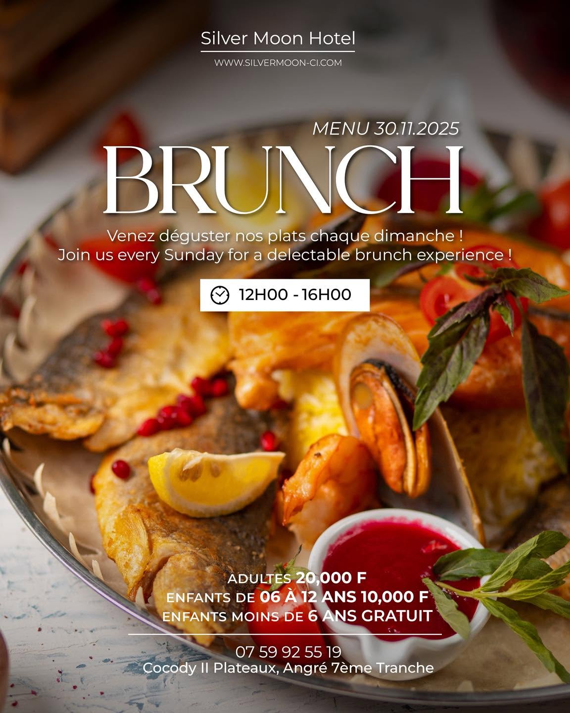 Brunch Silver Moon Hotel, Selections ChicEvent, Abidjan