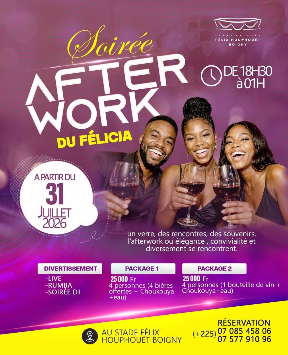 LE FÉLICIA Afterwork, Selections ChicEvent, Abidjan