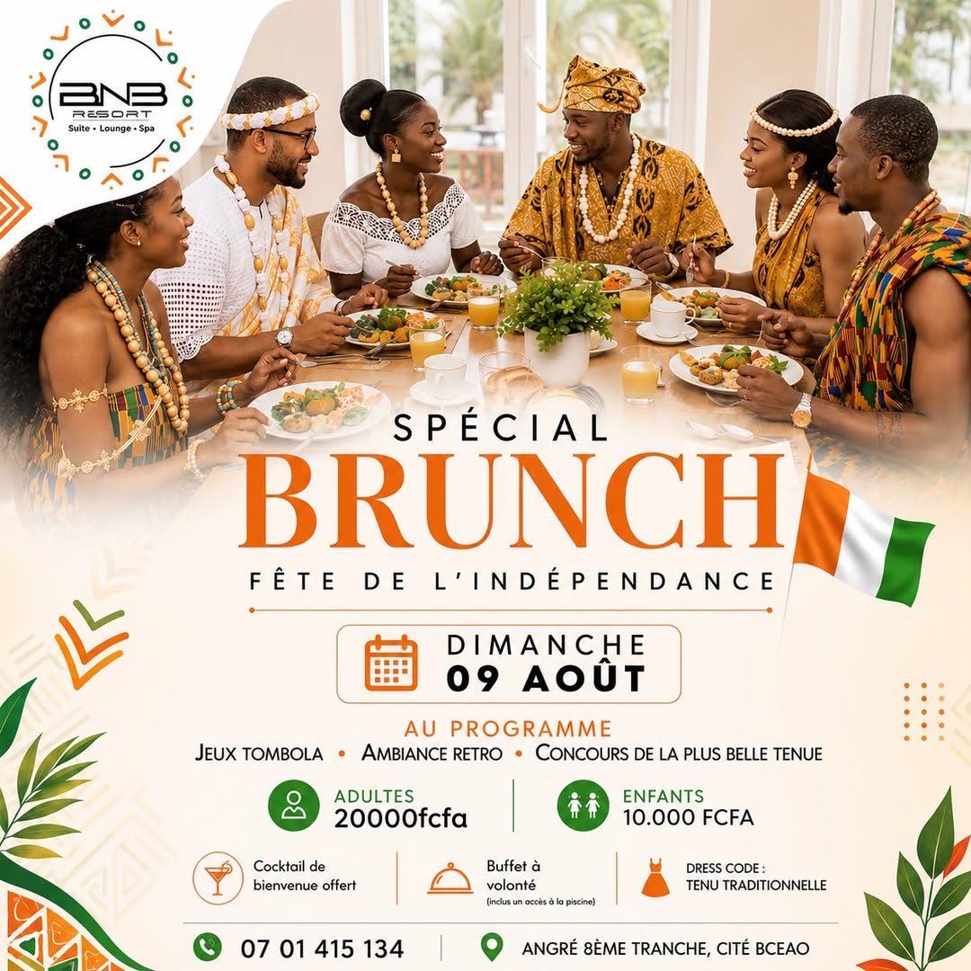 Brunch Bnb Hôtel Spa, Selections ChicEvent, Abidjan