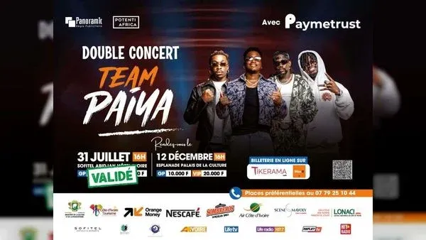 TEAM PAIYA en concert, Selections ChicEvent, Abidjan