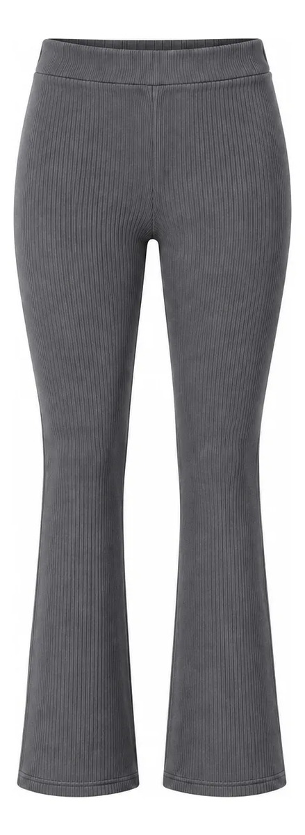 Leggings Liso Acampanados Para Dama Tipo Yoga Tela Acanalada