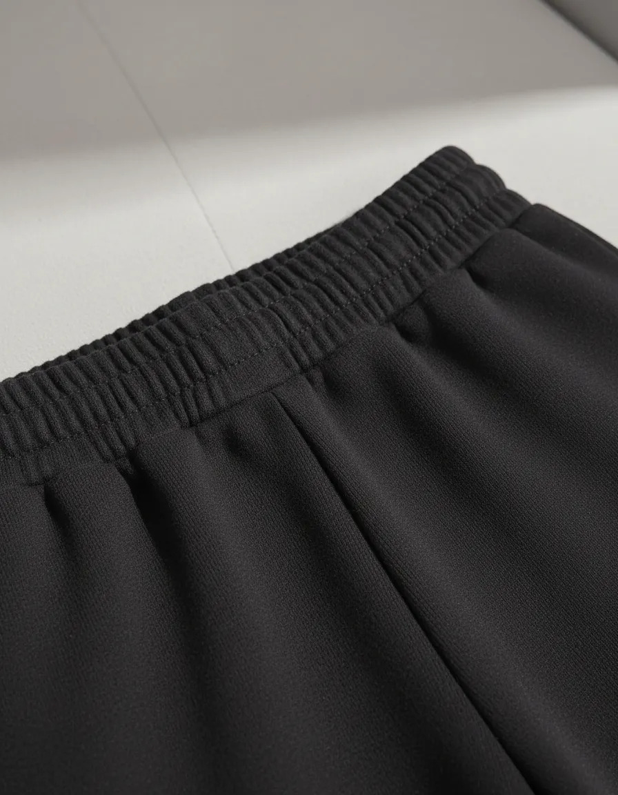 Pants De Dama Holgado Pierna Ancha Cintura Elástica Algodón