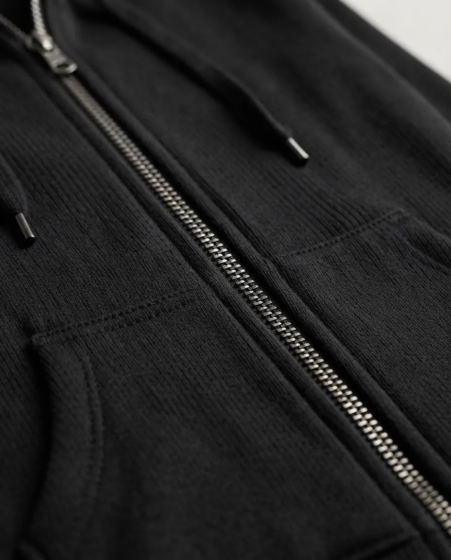Pack 5 Pz Sudadera Acanalada Juvenil Bolsa Gorro Y Cierre