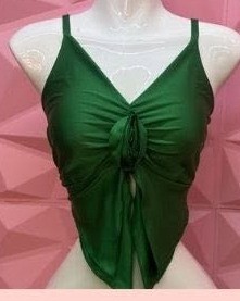 Top de tirantes con nudo al frente
