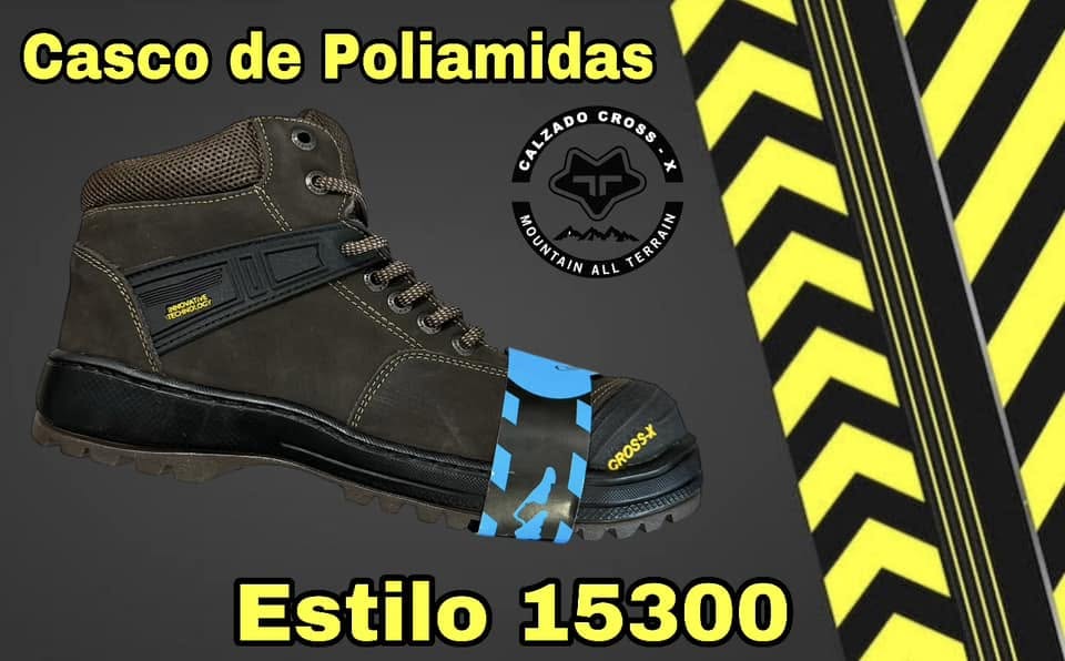 Bota de seguridad Cross X 15300 · casco de poliamidas